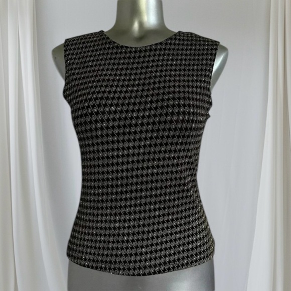 💟💎Women’s Vintage Carroll Reed Shimmering Sleeveless Top - Picture 5 of 13